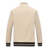 Herren J Einfache Jacke Herbst und Winter Neu Fleece Verdickt Winter Warm Stehkragen Reine Baumwolljacke