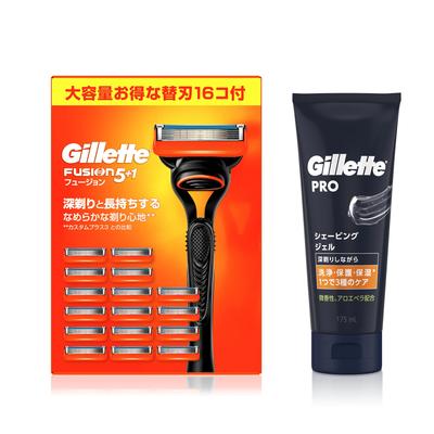 Gillette Fusion Manual Body 16 Ersatz-Rasiergel 175 ml Rasierapparat (mit Klingen) + [Setkauf] Herren