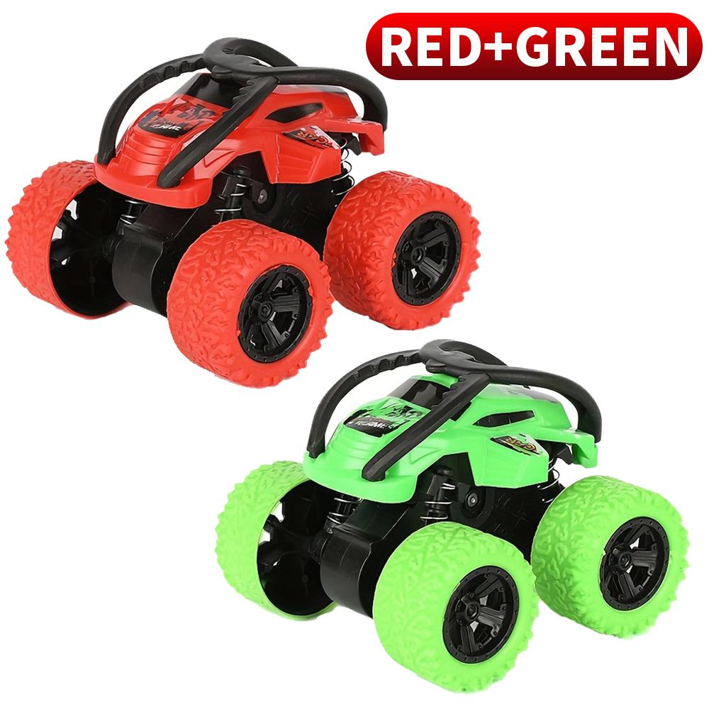 Four Wheel Drive Stunt Inertia Toy Car - Inertia Drive, No Battery Required, High Playability - Suitable for Boys and Girls As G