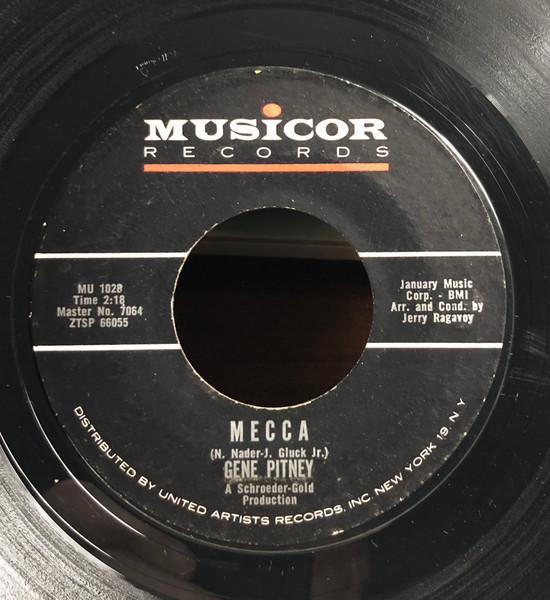 

7inch Record GENE PITNEY - Mecca / Teardrop By Teardrop MU1028 MUSICOR 1963 US Rock Used
