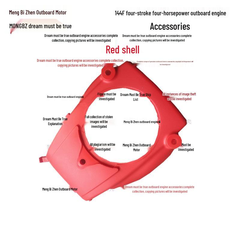 Four-Stroke 4HP Outboard Motor Parts: Propeller, Carburetor, Starter, Throttle Cable, Gearbox, Clutch, Cylinder