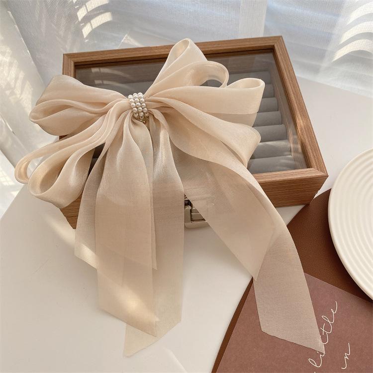 1Pc nowa koreańska modna kokarda szpilka do włosów jednokolorowe eleganckie spinki do włosów nakrycia głowy dziewczyny akcesoria do włosów dla dzieci