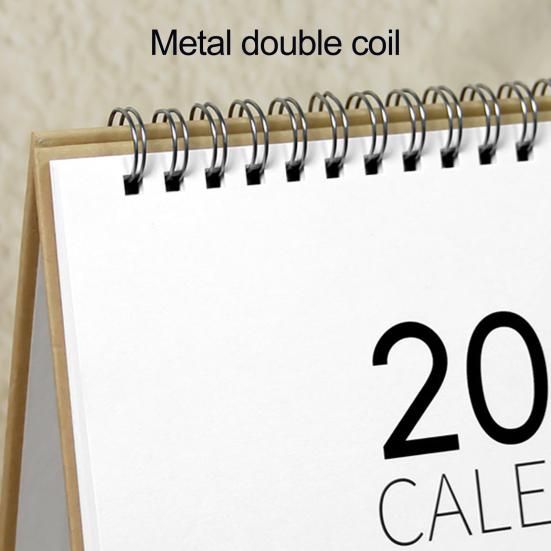 2026 Stolový kalendár so špirálovou väzbou Január až December 12 mesiacov Týždenný Mesačný plánovač