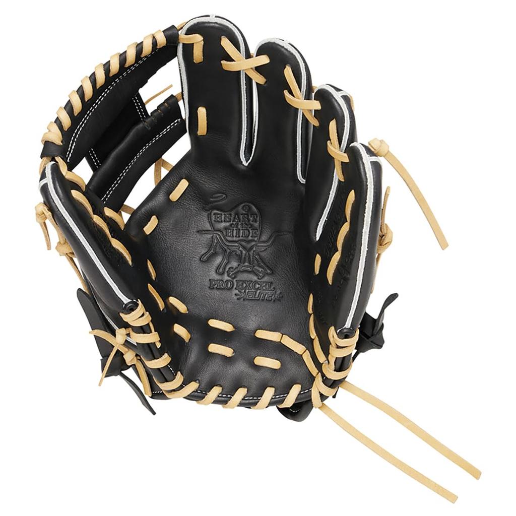 Rawlings Junior PRO EXCEL Baseball Size M HOH® –FS Style– All-Around Glove, Black, (Right-Handed Throw)