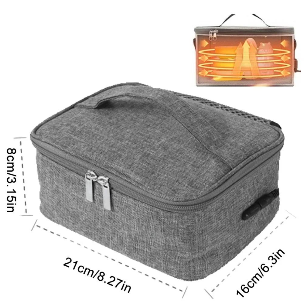USB Rechargeable Food Heater Warmer Waterproof Electric Lunch Bag Portable Lunch Warmer Electric Thermal Lunch Bag for Women Men