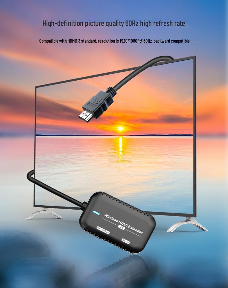 Transmițător Video HDMI Wireless 30m Extender de Înaltă Definiție pentru Partajare Ecran Conferință