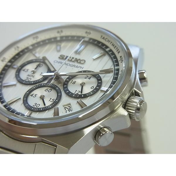 Seiko Selection SBTR031 Men's Quartz Chronograph Watch, Stylish Silver Dial, 10 Bar Water Resistant, Precision Tachymeter, Stainless Steel, Japan