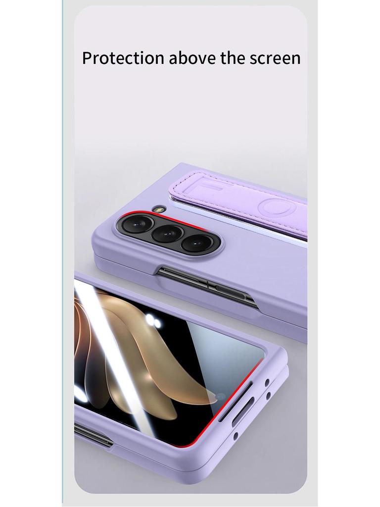 Elastic Rope Wristband Phone Case and Film for ZFold7/ZFold6 with PC Skin-Feel Spray Paint