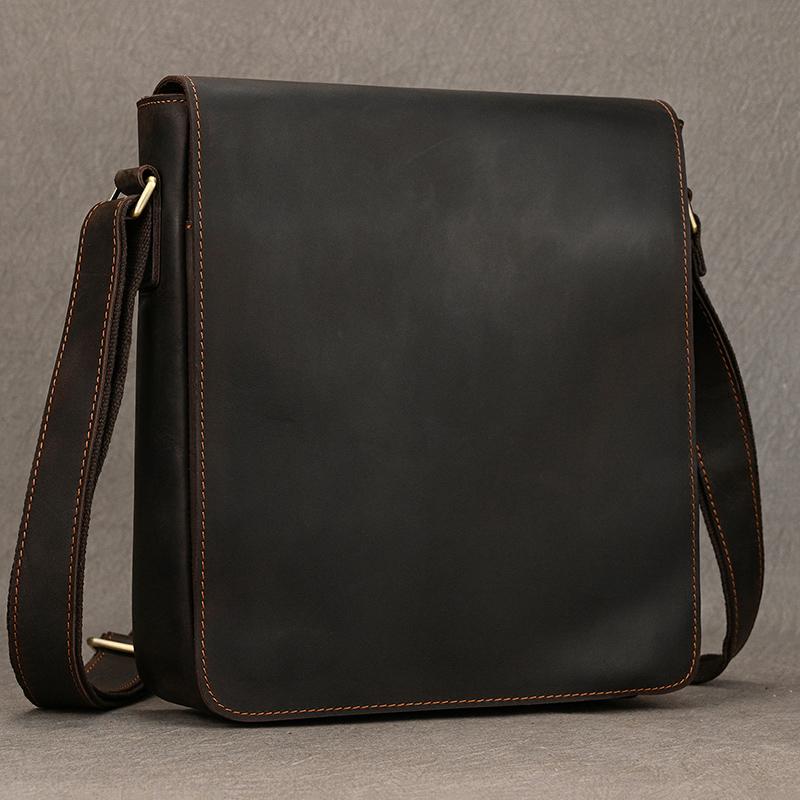High Quality Men's Leather Shoulder Bag Genuine Leather Crossbody Bags For Male Messenger Bags Vintage Sling Bags Man Bags 2026
