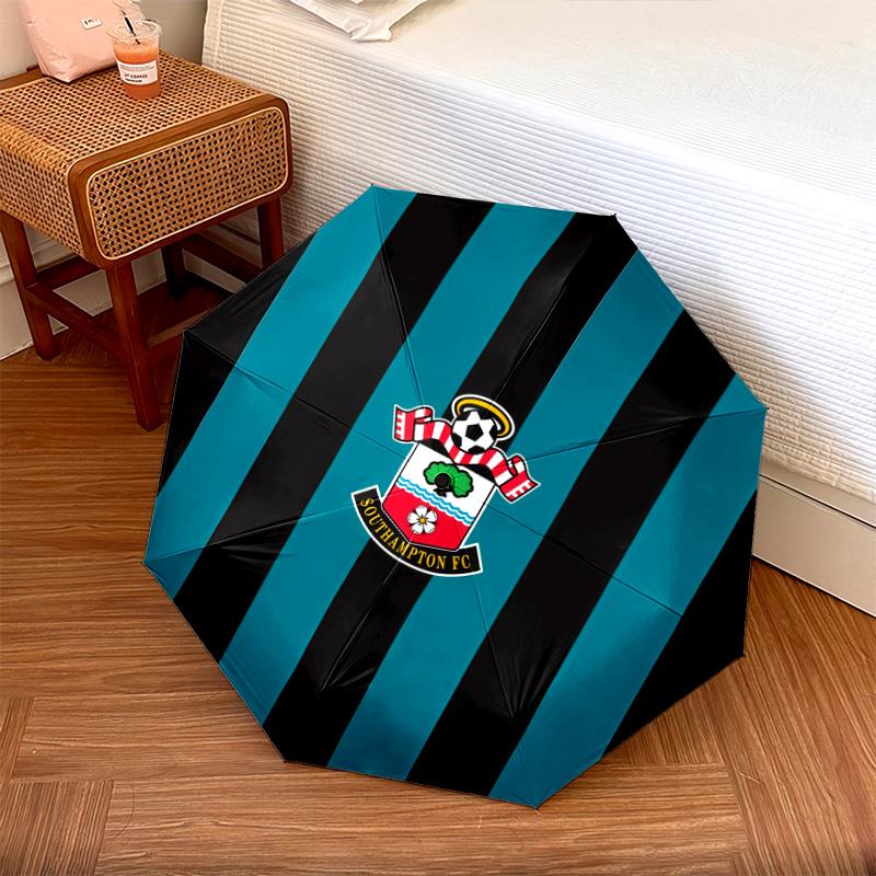 Southampton FC2pattern, Automatic Folding Umbrella, Portable and Foldable Design, 8 Ribs, a Christmas or Birthday Gift.
