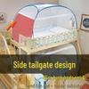Foldable Yurt Mosquito Net for 1.0m Bunk Bed - No Installation Needed, Perfect for Student Dorms & Parent-Child Beds with Zipper Access