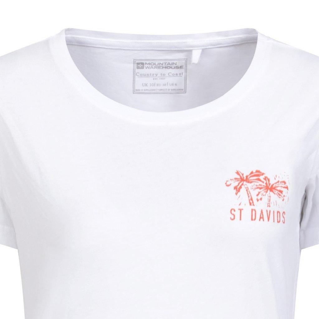 Mountain Warehouse Womens/Ladies St Davids Printed Organic T-Shirt