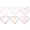 Rainbow Heart Sew On Patches Assorted Colors Heart Shaped Patch  DIY Craft