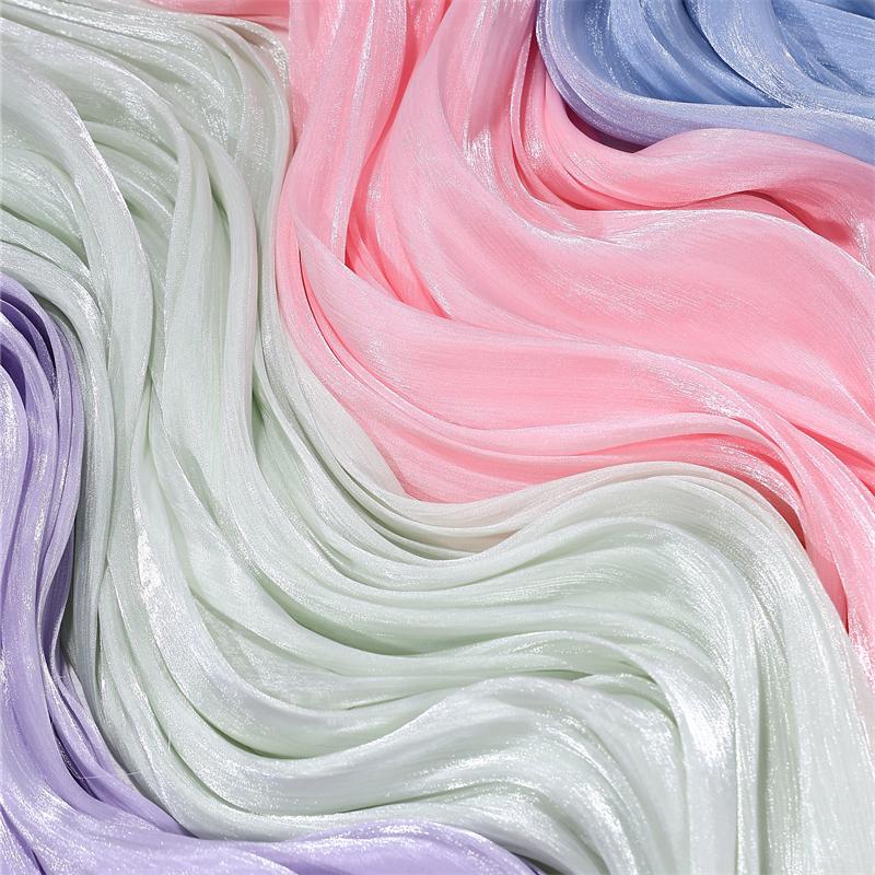 100x150cm Glitter Organza Fabric for Dress Skirt Shirt Clothing Diy Sewing Shiny Cloth Smooth Comfortable Textile