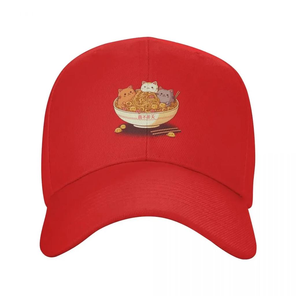 Noodles with Cats Baseball Cap fashionable New Hat For Unisex Womens