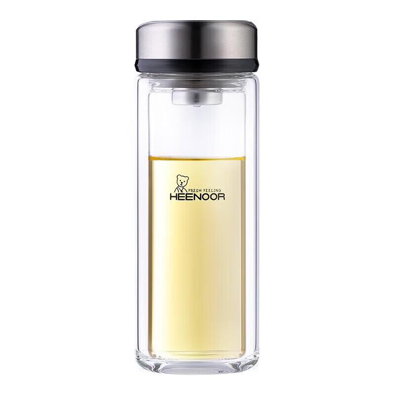 

Heenoor Double-Wall Glass Tea Infuser Mug