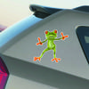 DS43#14x15cm Funny 3D Cartoon Frog Car Stickers Waterproof Vinyl Decal For Truck Motorcycle Scooter Decals Auto Accessories