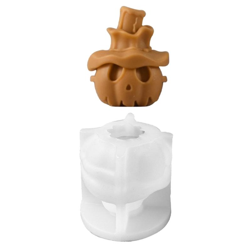 Skull Pumpkin Silicone Candle Molds for Candle Soap Halloween Decoration Multipurpose Silicone Mould For Epoxy Resin