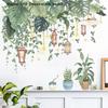 Green Leaves Wall Stickers For Home Living Room Decorative Vinyl Wall Decal Tropical Plant DIY Kid Bedroom Door Murals Wallpaper