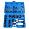 28Pcs Impact Damaged Bolt Remover Nut Screw Extractor Socket Removal Tool Kit