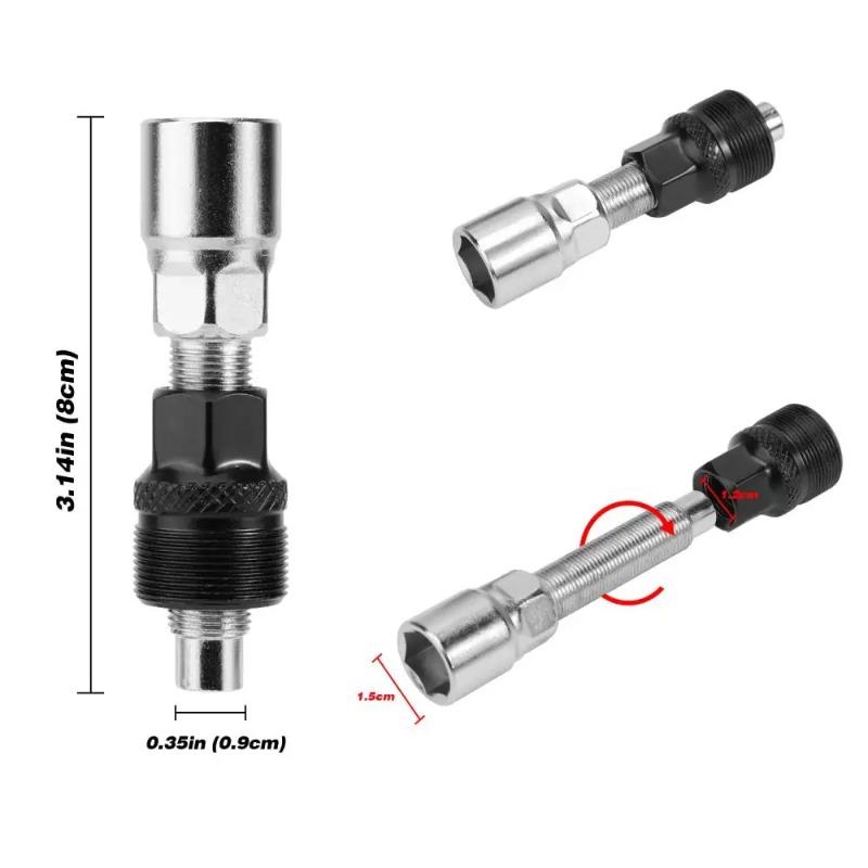 Bicycle Crank Repair Extractor Bike Bottom Bracket Remover Spanner Crank Puller Crankset Pedal Remover Bicycle Repair Tool