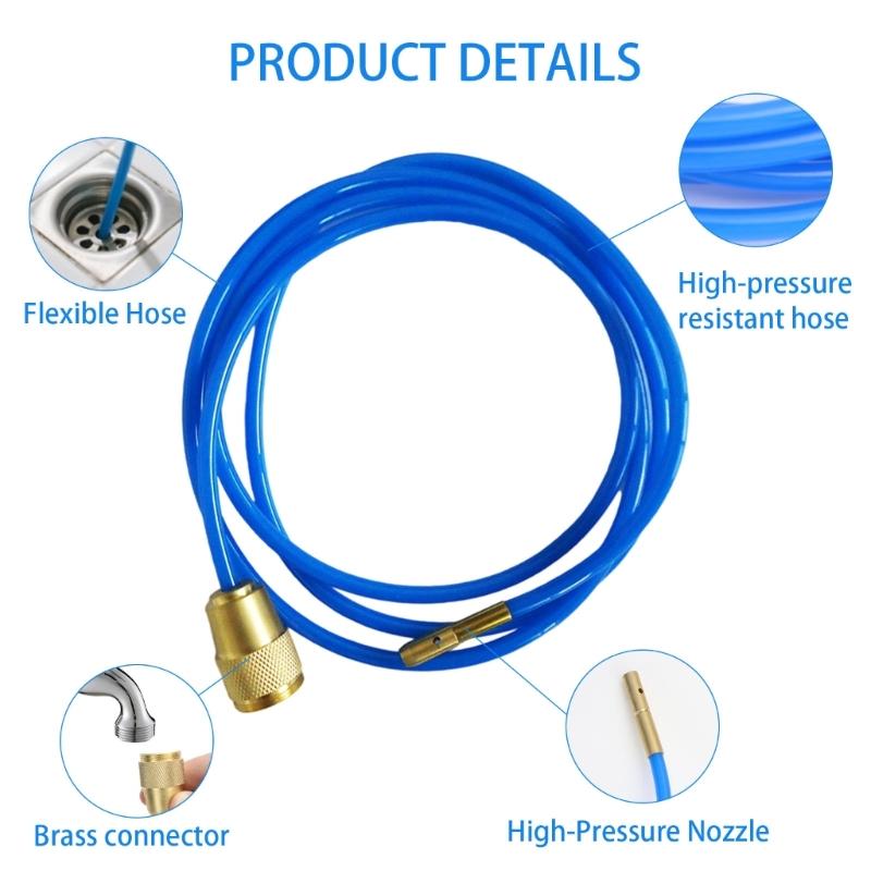 Professional High Pressure Washer Hose Pipe Cord Sewer Drain Water Cleaning Hose Sewer Pipe For Home Use Maintenance