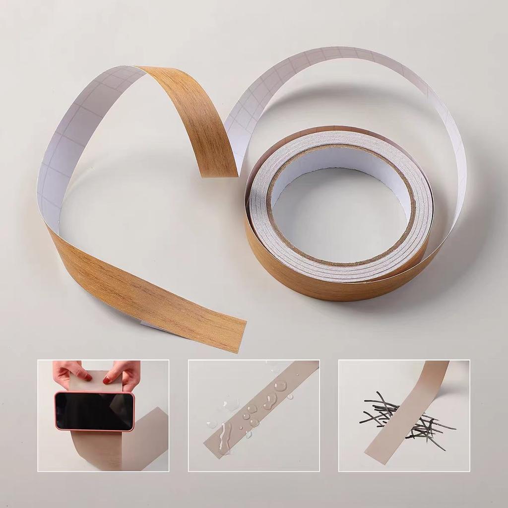 1PC 10m Wood Grain Edging Tape Thickened Self Adhesive Refurbished Self-adhesive Edge Band PVC Decorative Beauty Seam