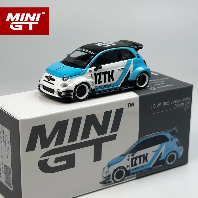 

MINIGT 1:64 Abarth 595 LB-WORKS x Abas Works IZTK MGT alloy car model 1051