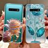 Per Samsung Galaxy S10+ S10 S10e Elegante Custodia per Telefono con Motivo Floreale e Farfalle Per Samsung S10e S10 Plus S 10 4G Custodie Morbide in Silicone TPU