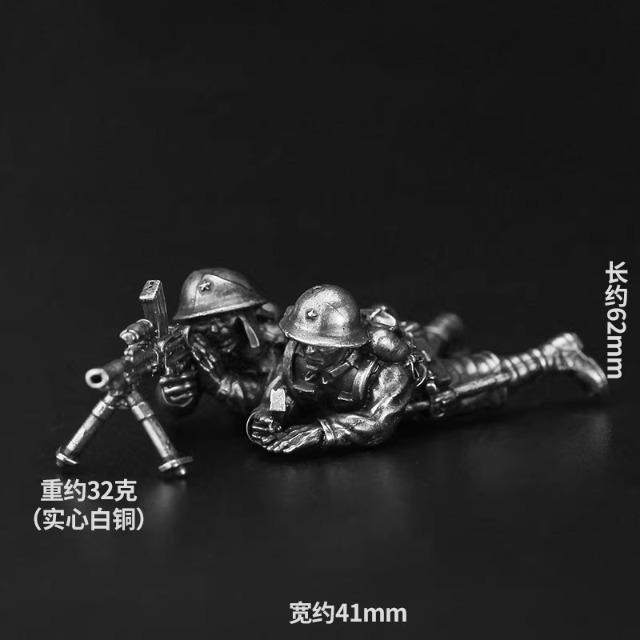 WW2 Military Soldier Figures Army Men Model Toy Desktop Wargame Miniatures Tabletop Game Pieces Decor