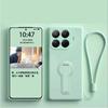 Folyékony szilikon teljes kameravédős, ütésálló, támasztós tok Xiaomi 17T Pro 15T Pro 17 Pro Max 17 Ultra készülékekhez, elvesztésgátló zsinóros tok