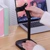 2 in 1 Telescopic Phone Stand Overhead Adjustable Height Desktop Phone Holder Stable Base Portable Mobile Phone Bracket