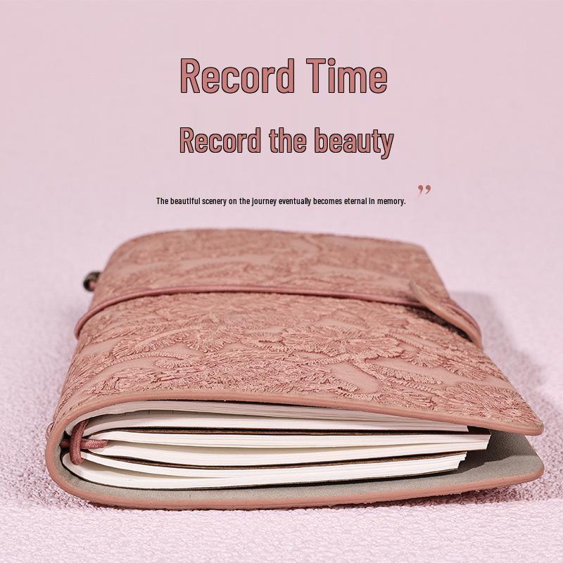 A6 Retro Stamped High-Value Diary and Small Notebook