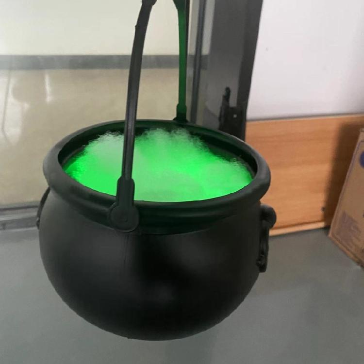 Witch's Brew Large Cauldron Decoration with LED Fire Effect