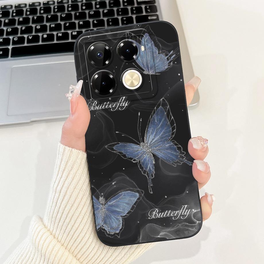For Infinix Note 40 Pro Plus Coques Cover Luxury Liquid Silicone Soft Phone Case For Infinix Note 40 Pro 4G 5G Capa Women Style