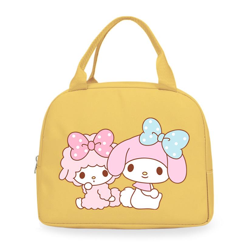 Melody cute cartoon print student lunch bag high value work commute leisure handbag