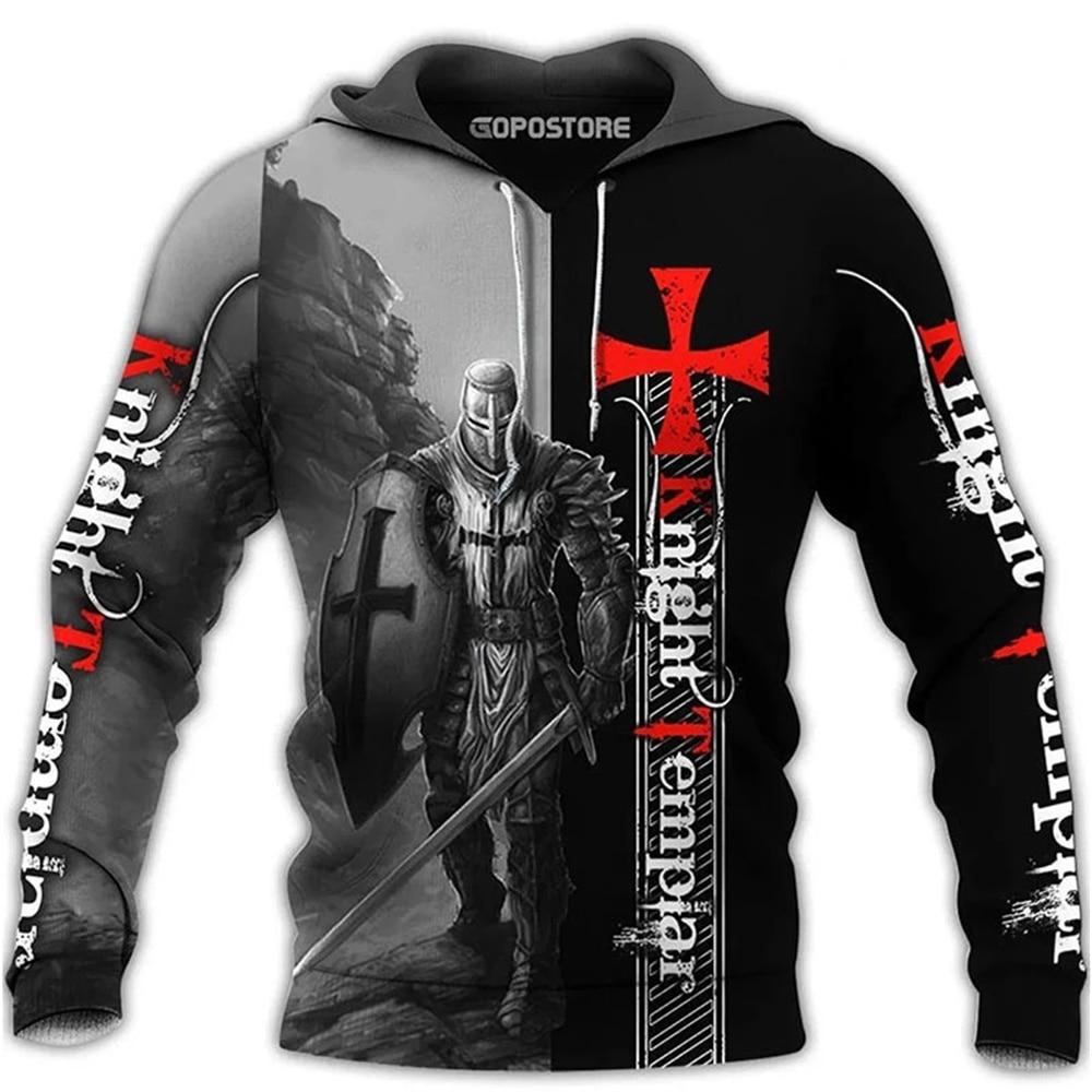 New Hoodies 3D Print Hooded Sweatshirt Same Style For Men And Women Casual Fashion Pullover Crusade Theme Tops Coat Male