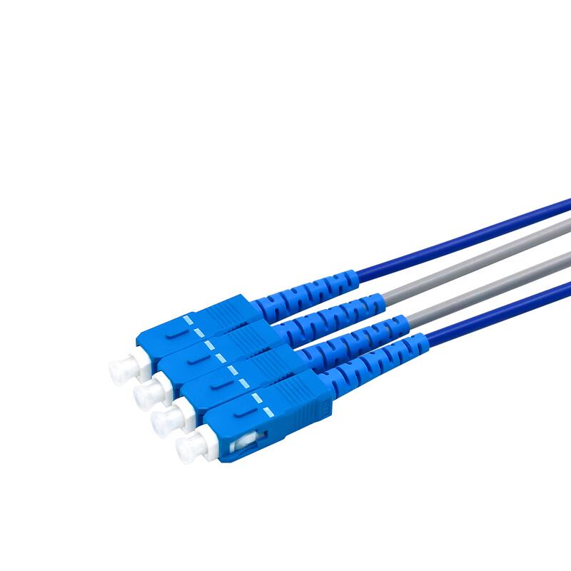 SHOCHAN SC-SC Armored Single-Mode Duplex Fiber Optic Patch Cable