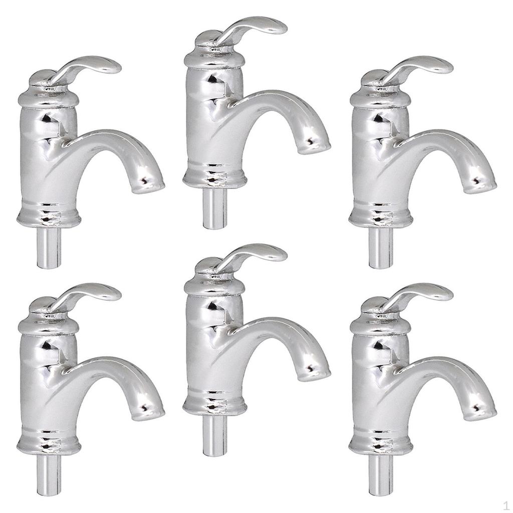 Puppenhaus Einarmiger Wasserhahn, 1:Möbelbausatz im Maßstab 1:12, für Küche Badezimmer Bad Dusche