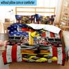 Firefighter's American Pride 3pcs Bedding,Including 1pc Duvet Cover And 2pcs Pillowcases Perfect for Christmas,Ideal for Bedroom, Dormitory