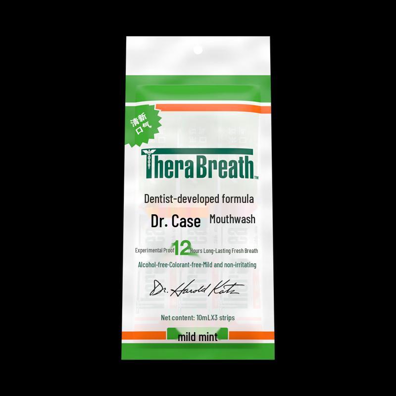 TheraBreath Fresh Breath Mouthwash Strips Travel Pack