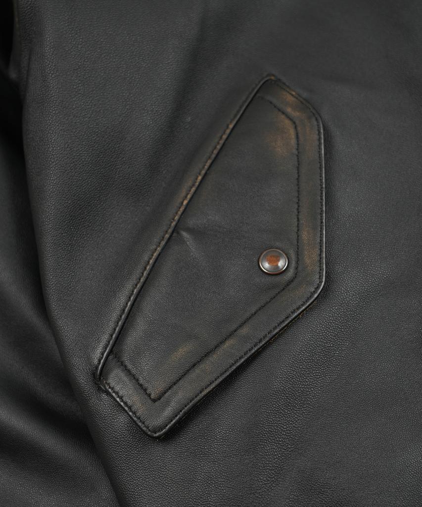 FRIZMWORKS Lambskin Flight Jacket _ Washed Brown