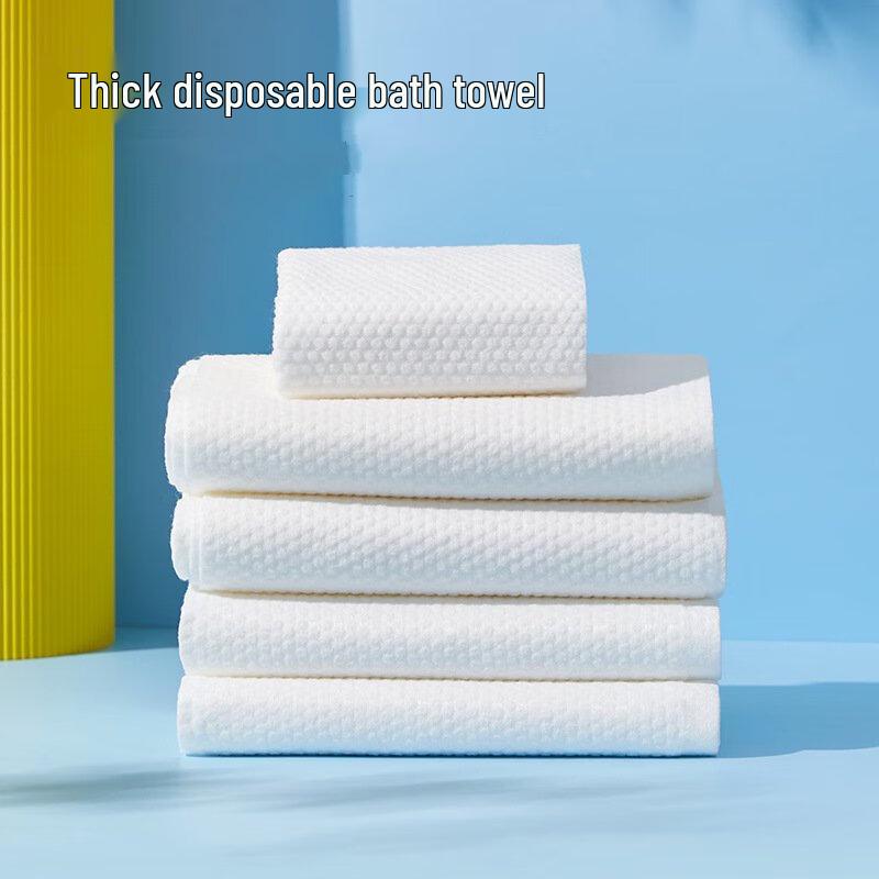 Disposable Wood Pulp Travel Towel & Washcloth Set