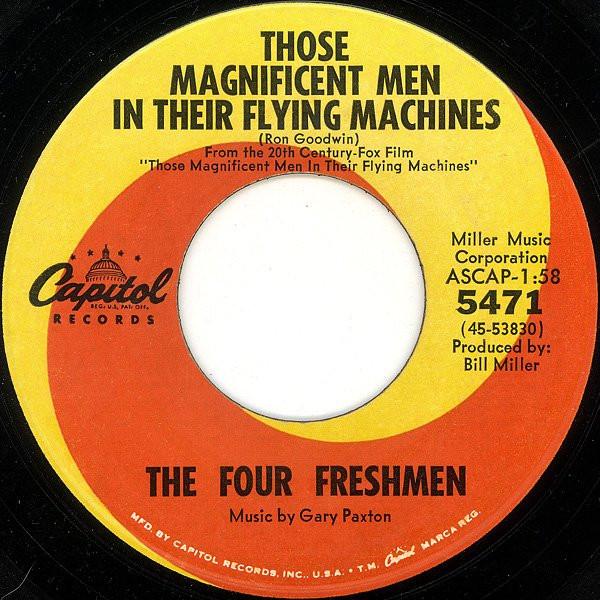 

7inch Record FOUR FRESHMEN - Those Magnificent Men In Their Flyi 5471 Capitol Records 1965 UK Pop Used