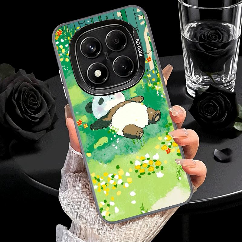 Cute Cartoon Panda Soft Phone Case for Xiaomi Redmi Note 13 14 15 Pro Plus 12S 12 11S 11 11T 10S 10 Shockproof Cover Back Shell