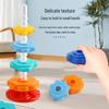 Colorful Rainbow Stacking Rings - Educational Infant Learning Toy
