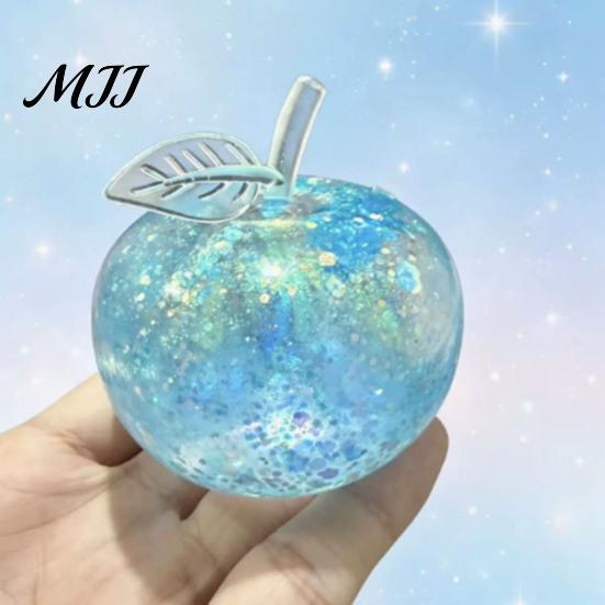 Soft Sensory Apple Toy Fruit Squeeze Toy, Christmas Shaped Slow Rise Fidget Stress Relief Cute Novelty for Adults Kids Anxiety