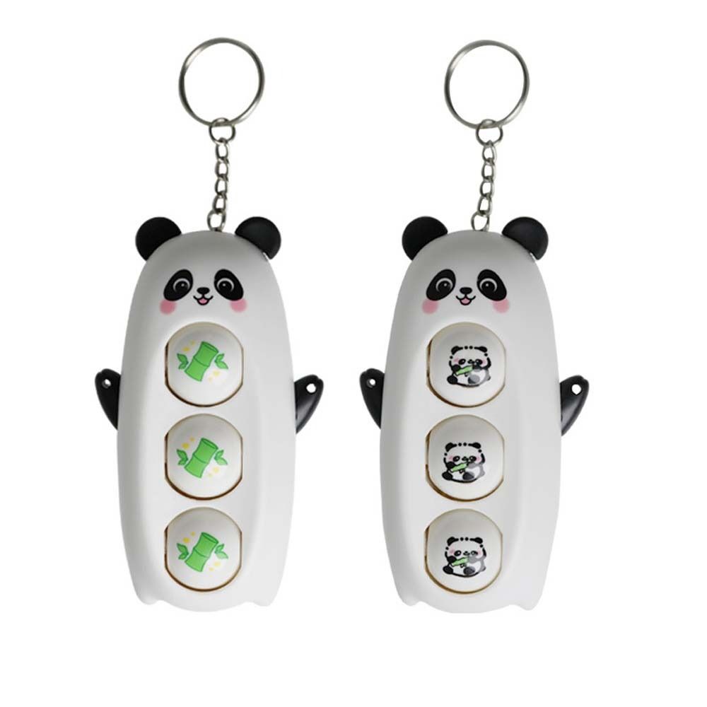 Press Decompression Toys Panda Face Changing Doll Panda Pig Cartoon Keychain  Kids Playing Supplies