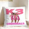 K3 Studio100 Pillow Cover Comfy Cushion Cover Vintage Pillow Case For Living Room Sofa