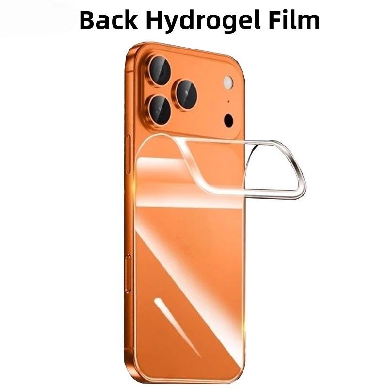 Soft Hydrogel Film For iPhone Air 17 16 16e 15 Pro Max 14 Plus 13 12 mini 11 Pro Max X XS Max XR 8 7 6 6s Plus SE 2020 Back Screen Protector